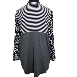 Downeast Women's Casual Stretch Pull Over 3/4 Sleeves Scoop Neck  Size M